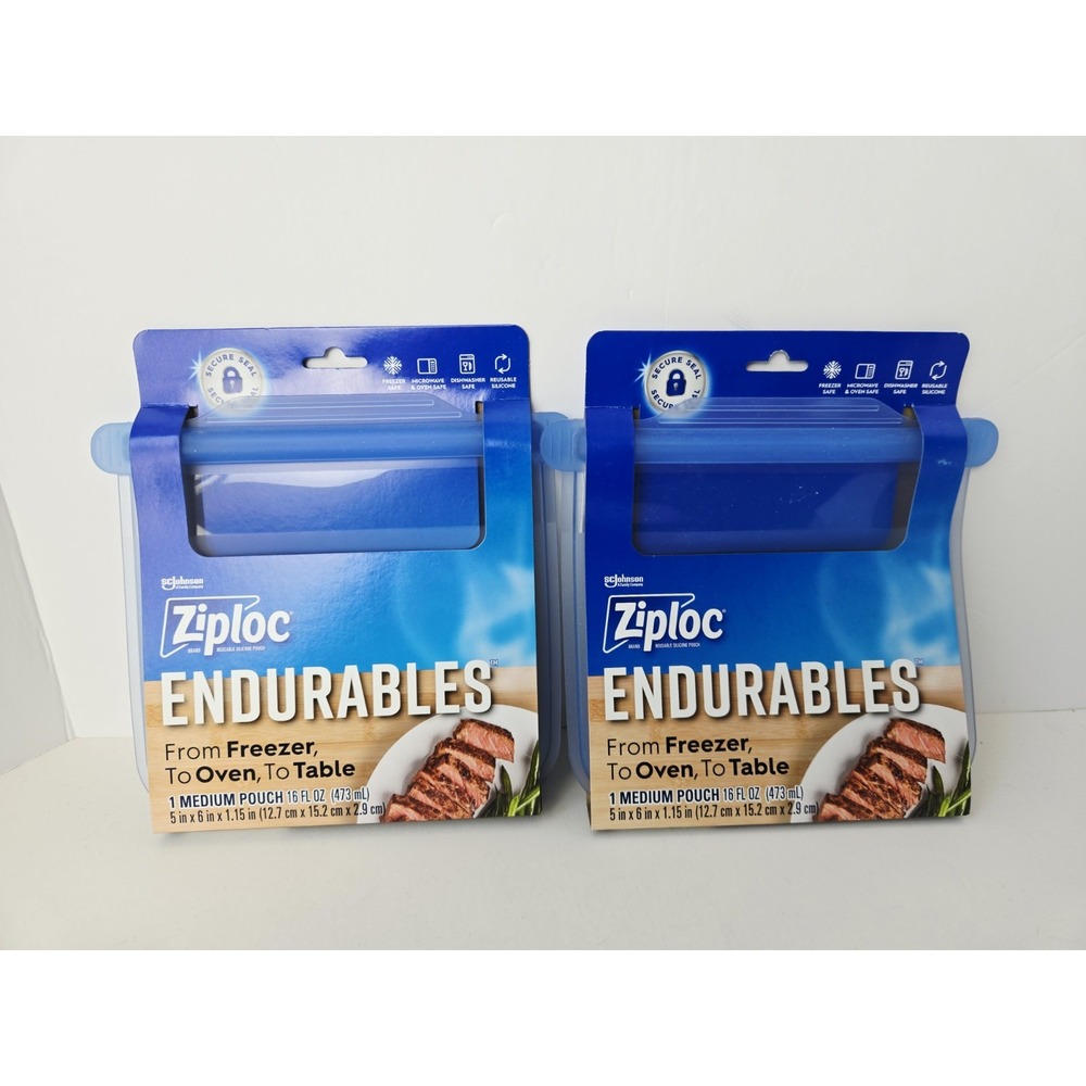 Ziploc Endurables medium pouch x2 NEW